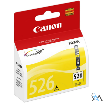 Original Canon 4543B001/CLI-526Y Tintenpatrone gelb, 450 Seiten ISO/IEC 24711 9ml