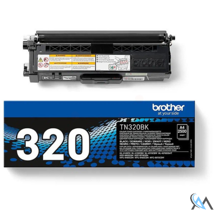 Original Brother TN-320BK Toner schwarz, 2.500 Seiten ISO/IEC 19798