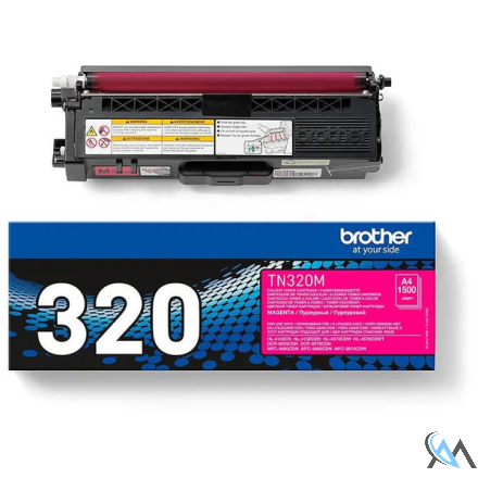 Original Brother TN-320M Toner magenta, 1.500 Seiten ISO/IEC 19798