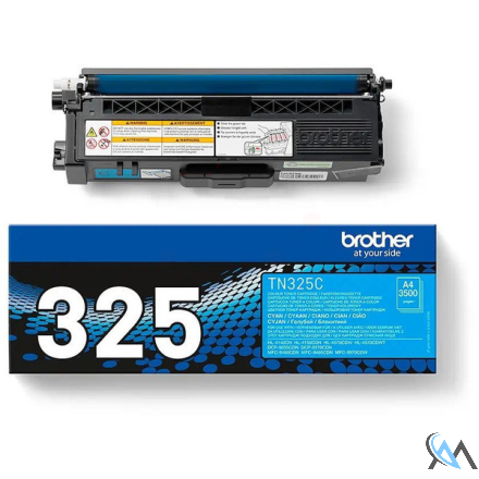 Original Brother TN-325C Toner cyan High-Capacity, 3.500 Seiten ISO/IEC 19798