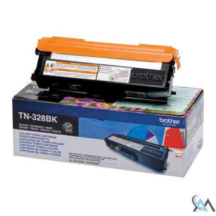 Original Brother TN-328BK Toner schwarz extra High-Capacity, 6.000 Seiten ISO/IEC 19798