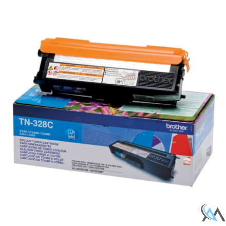 Original Brother TN-328C Toner cyan extra High-Capacity, 6.000 Seiten ISO/IEC 19798