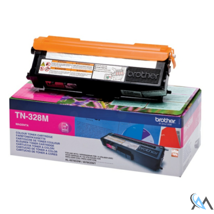 Original Brother TN-328M Toner magenta extra High-Capacity, 6.000 Seiten ISO/IEC 19798