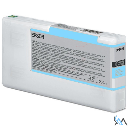 Original Epson C13T653500/T6535 Tintenpatrone cyan hell 200ml