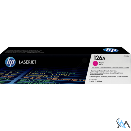 Original HP CE313A/126A Toner magenta, 1.000 Seiten ISO/IEC 19798