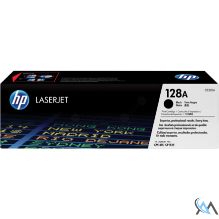 Original HP CE320A/128A Toner schwarz, 2.000 Seiten ISO/IEC 19798