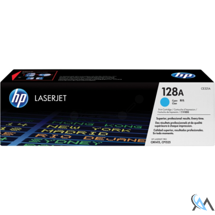 Original HP CE321A/128A Toner cyan, 1.300 Seiten ISO/IEC 19798