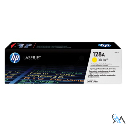 Original HP CE322A/128A Toner gelb, 1.300 Seiten ISO/IEC 19798