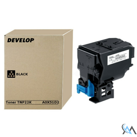 Original Develop A0X51D2/TNP-22K Toner schwarz, 6.000 Seiten/5%