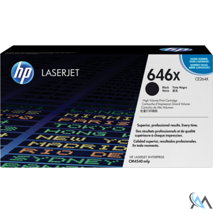 Original HP CE264X/646X Tonerkartusche schwarz, 17.000 Seiten/5%