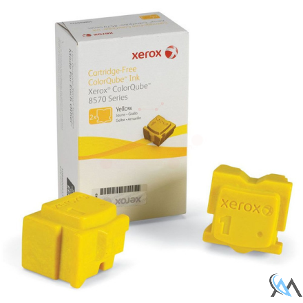 Original Xerox 108R00933 Festtinte in Color-Stix gelb Doppelpack, 2x4.400 Seiten VE=2