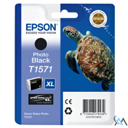 Original Epson C13T15714010/T1571 Tintenpatrone schwarz foto 25.9ml