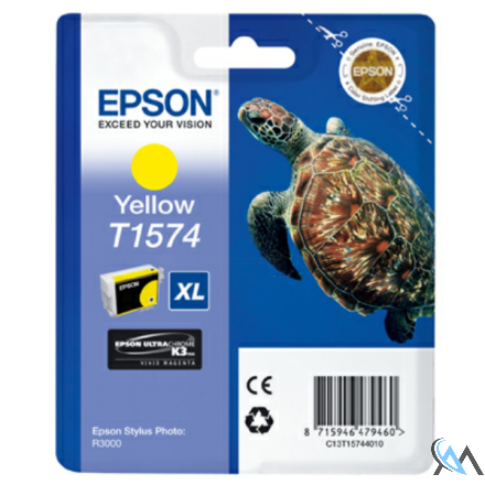 Original Epson C13T15744010/T1574 Tintenpatrone gelb 25.9ml