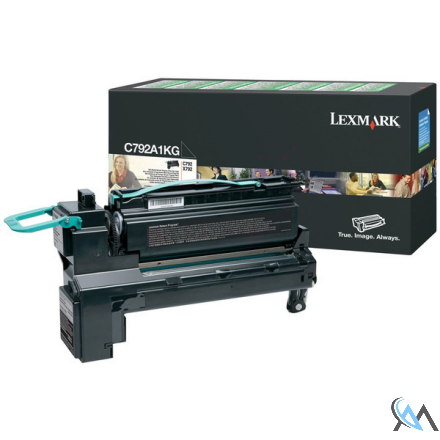 Original Lexmark C792A1KG Tonerkartusche schwarz return program, 6.000 Seiten ISO/IEC 19798