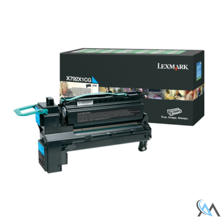 Original Lexmark X792X1CG Tonerkartusche cyan return program, 20.000 Seiten ISO/IEC 19798