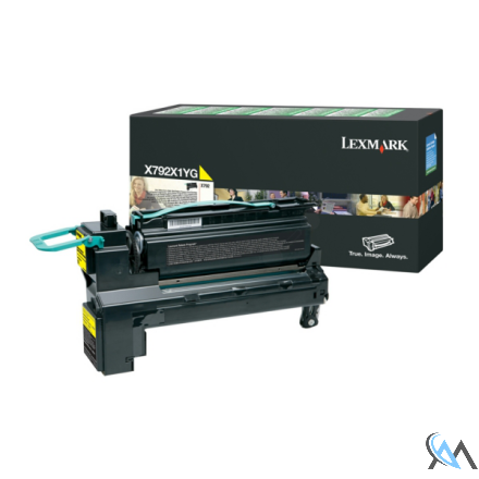 Original Lexmark X792X1YG Tonerkartusche gelb return program, 20.000 Seiten ISO/IEC 19798