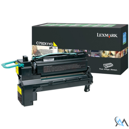 Original Lexmark C792X1YG Tonerkartusche gelb extra High-Capacity return program, 20.000 Seiten ISO/IEC 19798