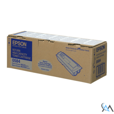 Original Epson C13S050584/0584 Tonerkartusche schwarz return program, 8.000 Seiten