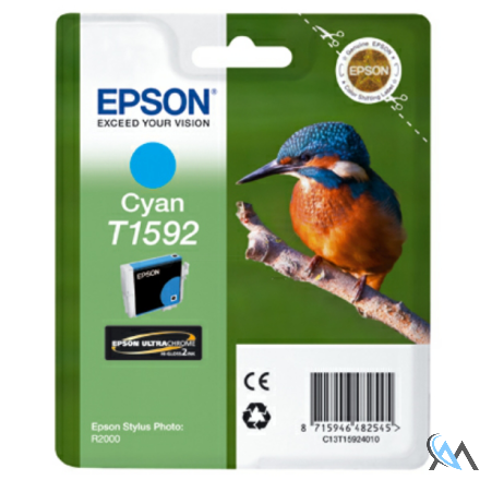 Original Epson C13T15924010/T1592 Tintenpatrone cyan 17ml