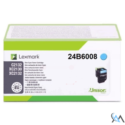 Original Lexmark 24B6008 Toner cyan, 3.000 Seiten