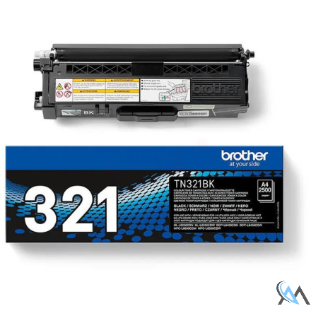 Original Brother TN-321BK Toner-Kit schwarz, 2.500 Seiten ISO/IEC 19798