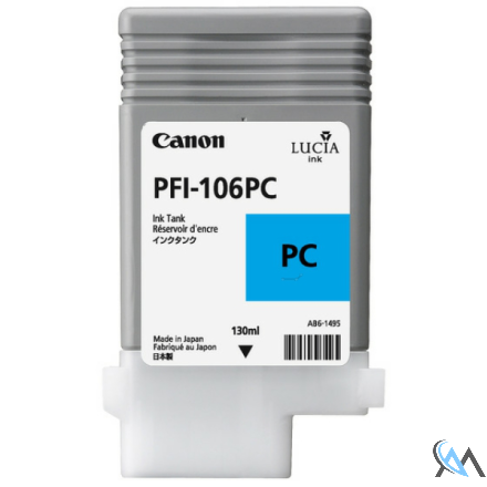 Original Canon 6625B001/PFI-106PC Tintenpatrone cyan hell 130ml