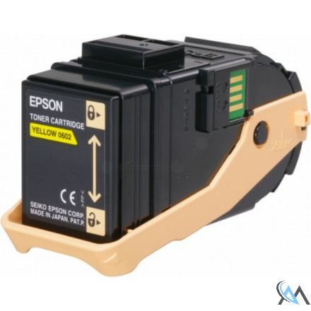 Original Epson C13S050602/0602 Tonerkartusche gelb, 7.500 Seiten