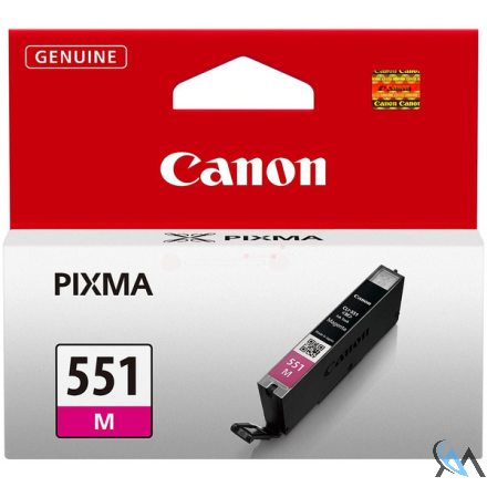 Original Canon 6510B001/CLI-551M Tintenpatrone magenta, 319 Seiten ISO/IEC 24711 132 Fotos 7ml