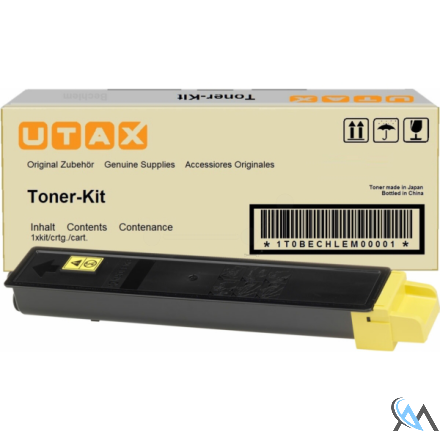 Original Utax 662511016/CK-8510Y Toner-Kit gelb, 12.000 Seiten ISO/IEC 19798