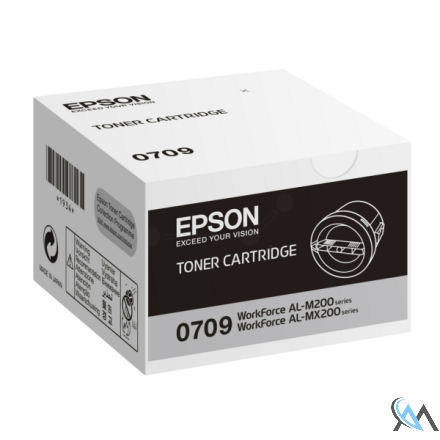 Original Epson C13S050709/0709 Tonerkartusche schwarz, 2.500 Seiten