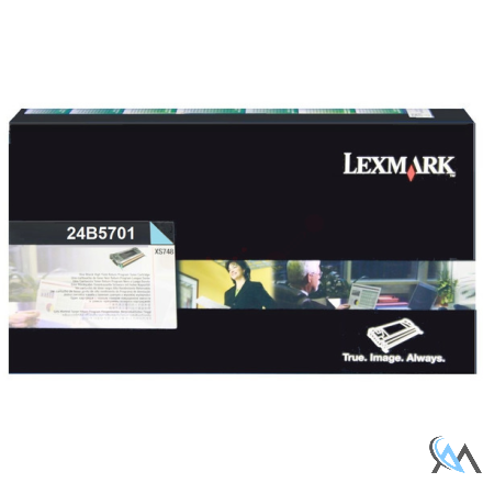 Original Lexmark 24B5701 Tonerkartusche cyan, 10.000 Seiten ISO/IEC 19798