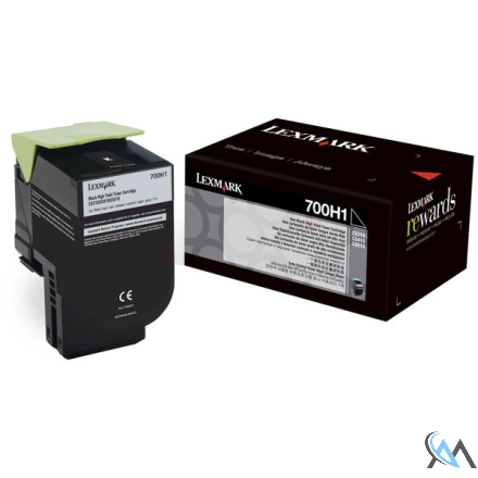 Original Lexmark 70C0H10/700H1 Toner-Kit schwarz, 4.000 Seiten ISO/IEC 19798