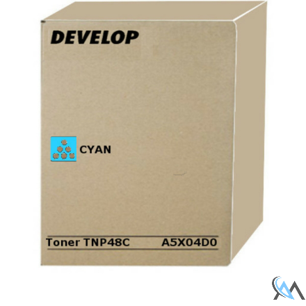 Original Develop A5X04D0/TNP-48C Toner cyan, 10.000 Seiten