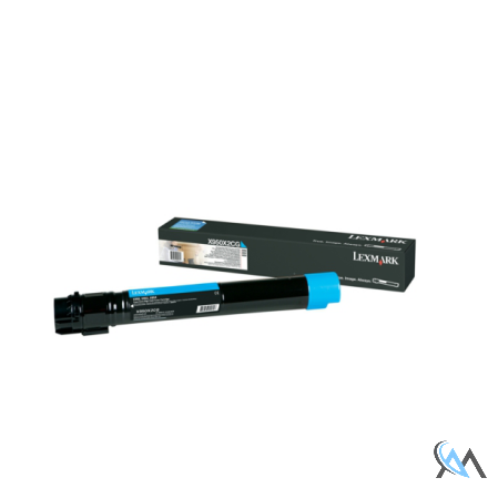 Original Lexmark X950X2CG Toner cyan extra High-Capacity, 22.000 Seiten ISO/IEC 19752