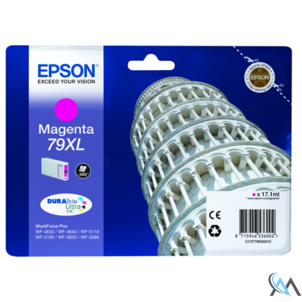 Original Epson C13T79034010/79XL Tintenpatrone magenta High-Capacity, 2.000 Seiten 17.1ml