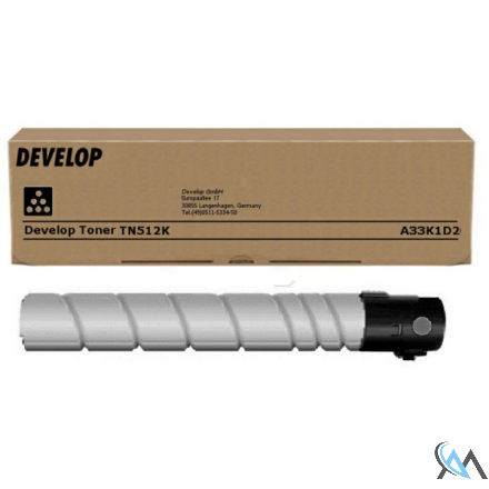 Original Develop A33K1D2/TN-512K Toner schwarz, 29.000 Seiten