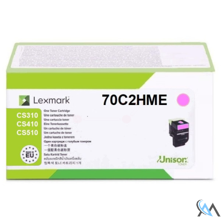 Original Lexmark 70C2HME/702HM Toner-Kit magenta Projekt, 3.000 Seiten ISO/IEC 19798