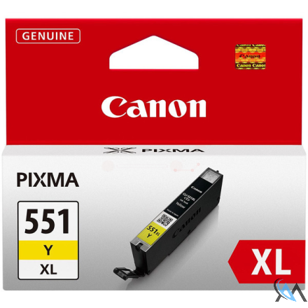 Original Canon 6446B001/CLI-551YXL Tintenpatrone gelb High-Capacity, 695 Seiten 274 Fotos 11ml