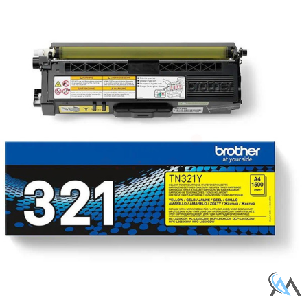 Original Brother TN-321Y Toner-Kit gelb, 1.500 Seiten ISO/IEC 19798