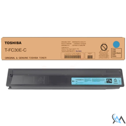 Original Toshiba 6AG00004447/T-FC30EC Toner cyan, 33.600 Seiten/6%