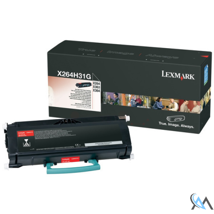 Original Lexmark X264H31G Toner schwarz Projekt, 9.000 Seiten ISO/IEC 19752