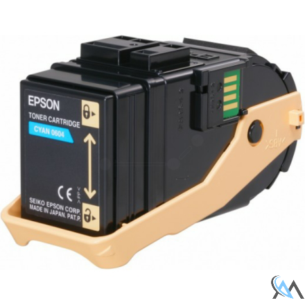 Original Epson C13S050604/0604 Tonerkartusche cyan, 7.500 Seiten