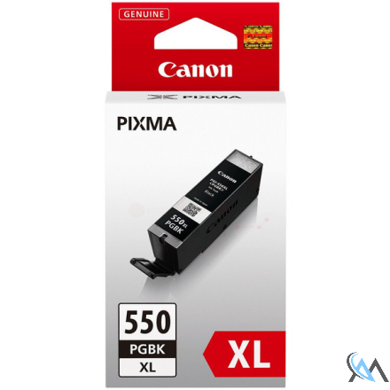 Original Canon 6431B001/PGI-550PGBKXL Tintenpatrone schwarz High-Capacity pigmentiert, 500 Seiten ISO/IEC 24711 5615 Fotos 22ml