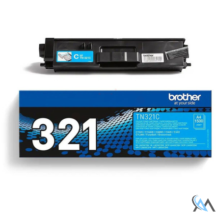 Original Brother TN-321C Toner-Kit cyan, 1.500 Seiten ISO/IEC 19798