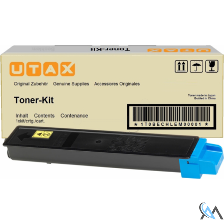 Original Utax 662511011/CK-8510C Toner-Kit cyan, 12.000 Seiten ISO/IEC 19798