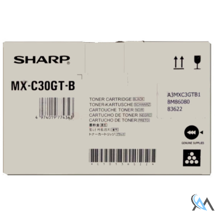 Original Sharp MXC-30GTB Toner-Kit schwarz, 6.000 Seiten ISO/IEC 19752