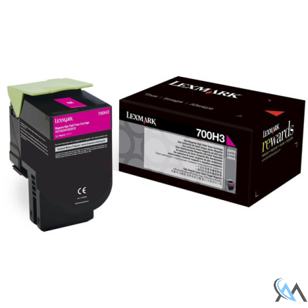 Original Lexmark 70C0H30/700H3 Toner-Kit magenta, 3.000 Seiten ISO/IEC 19798