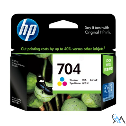 Original HP CN693AE/704 Druckkopfpatrone color, 200 Seiten 4.5ml