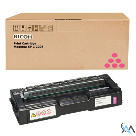 Original Ricoh 407545 Toner magenta, 1.600 Seiten ISO/IEC 19798