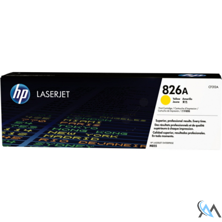 Original HP CF312A/826A Toner gelb, 31.500 Seiten/5%